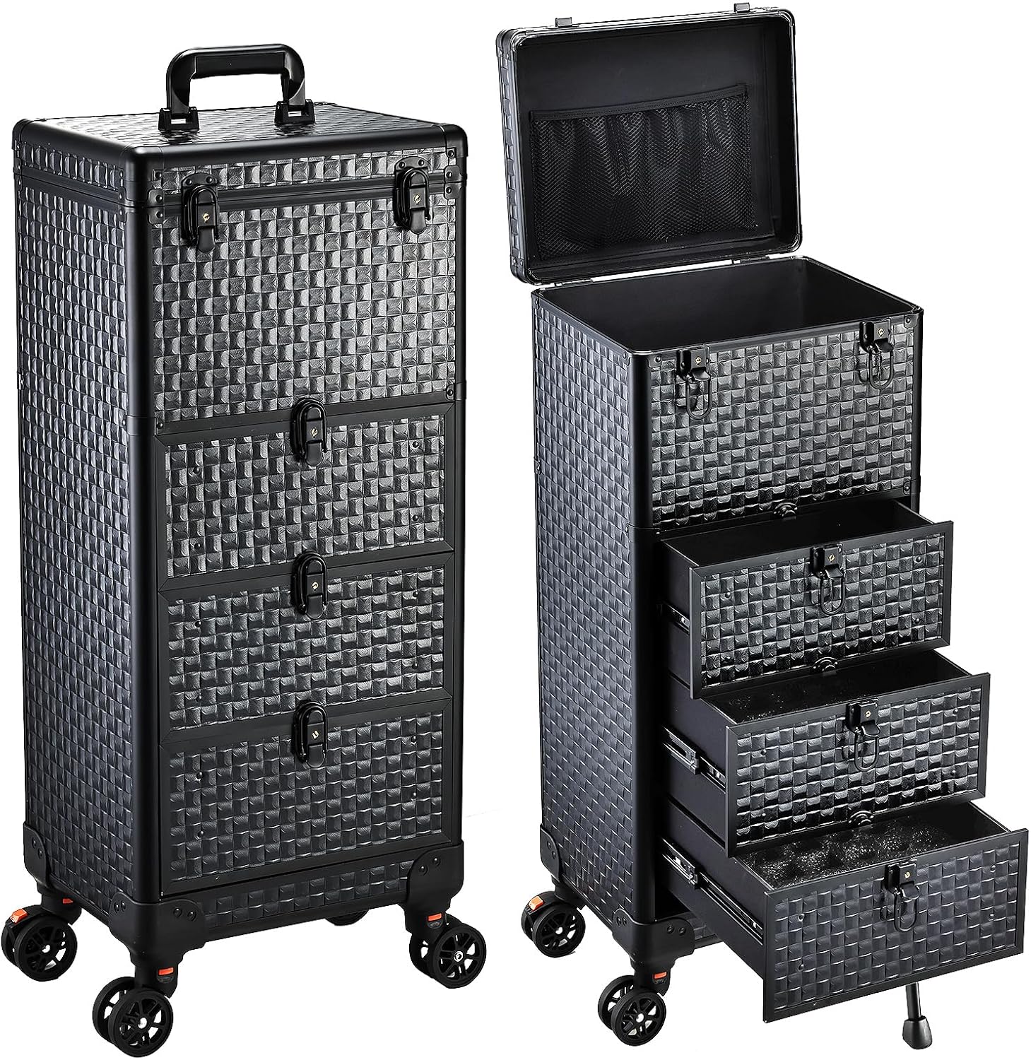 Makeup Organizer - Carrello da Salone con 3 Cassetti,