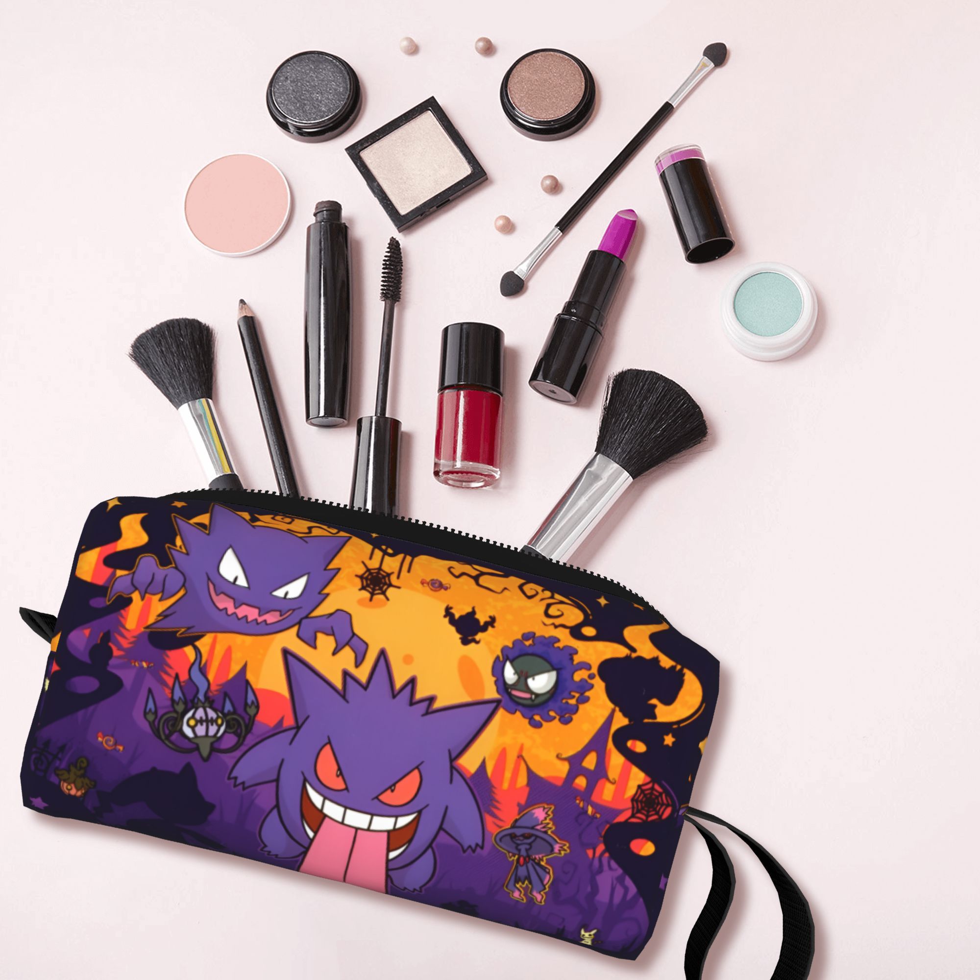 Beauty Makeup Kit Box - Borsa da Toilette Personalizzata Pokemon Gengar,