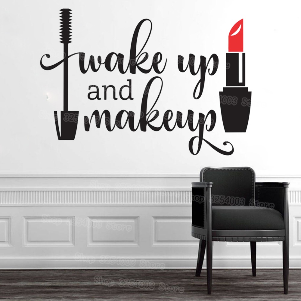 Beauty Makeup For Girl - Sveglia e trucco Adesivi murali in