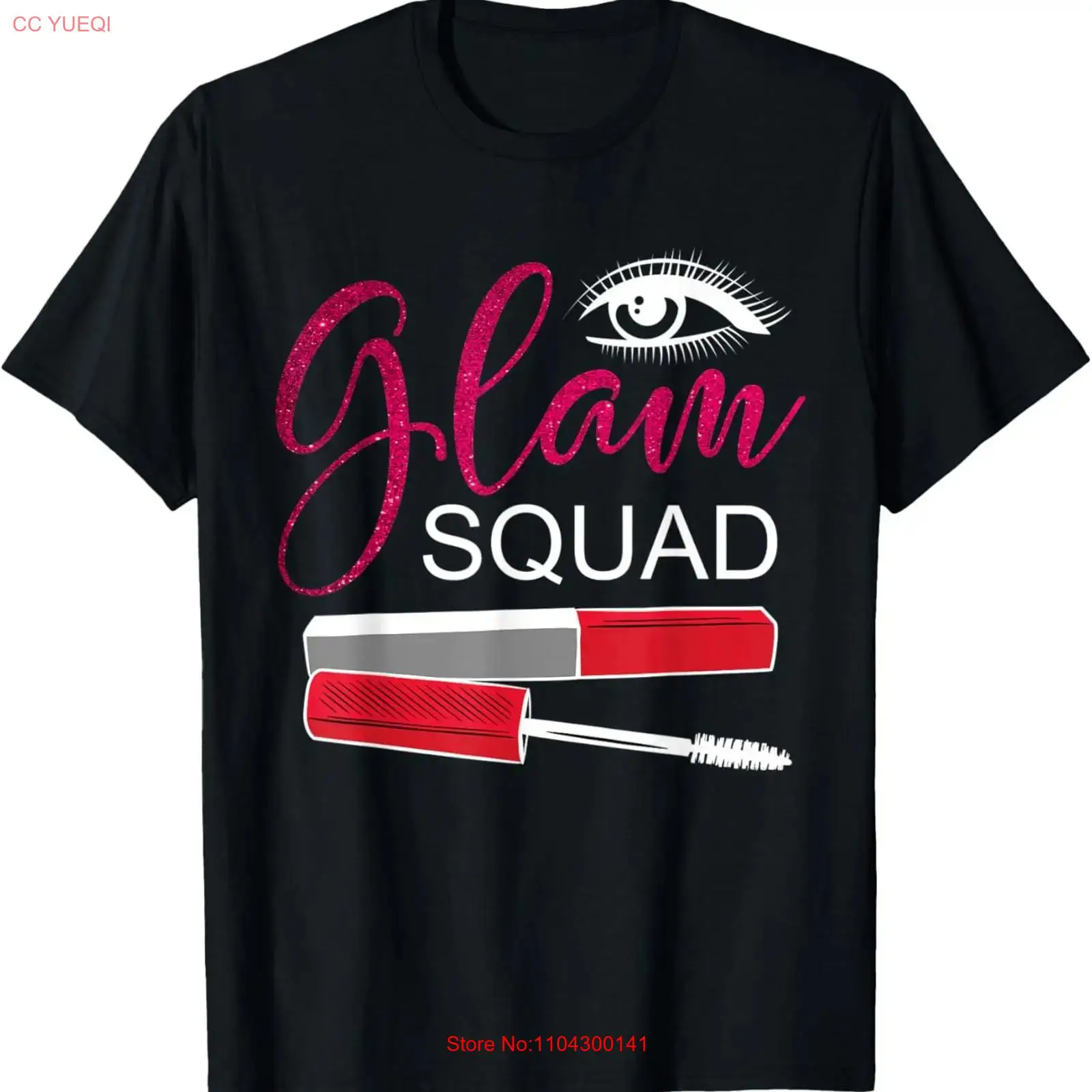 Beauty Makeup Quotes Short - T-shirt vintage con scritta 'Glam Squad