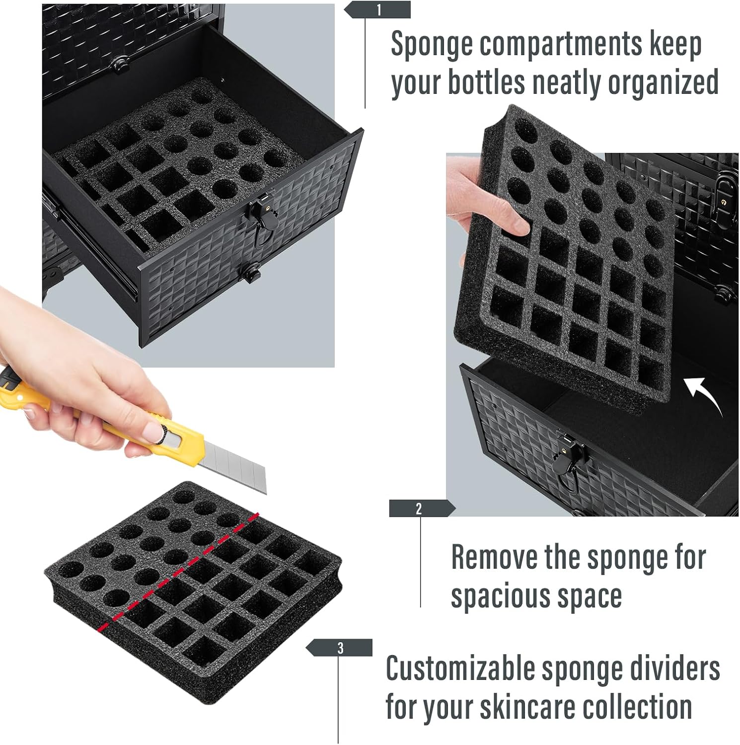 Carrello da Salone con 3 Casse - Makeup Organizer recensione e prezzo