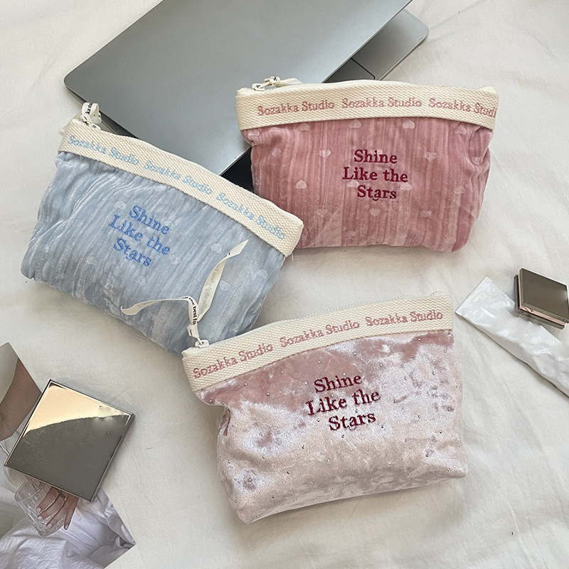 Borsa per trucco in velluto pe - Beauty Makeup For Girl recensione e prezzo