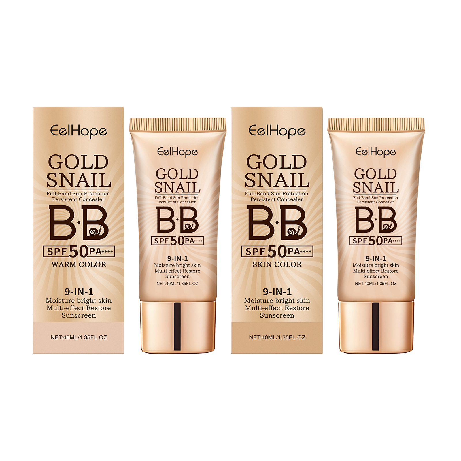 Crema solare Lumaca dorata BB  - Beauty Makeup Foundation recensione e prezzo